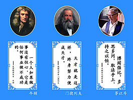 著名人物展板