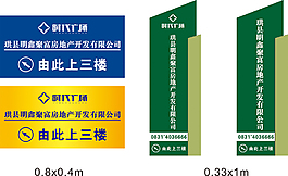 楼指示KT板