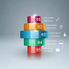 柱状流程设计图图片