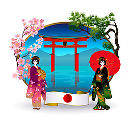日本美女插画