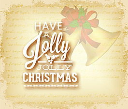 圣诞铃铛和艺术字