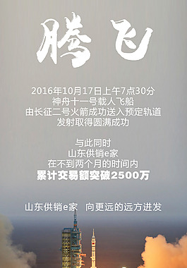 腾飞大气电商海报