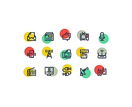 一个免费的15集网络通信的图标