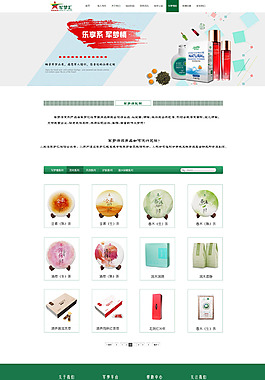 电商行业 网站页面