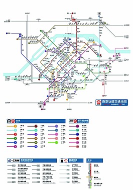 南京地铁 地铁线路图