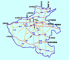 河南省高速公路分布示意图