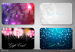 个性卡片设计矢量图