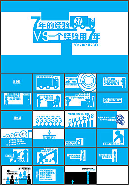 7年的经验VS一个经验用7年ppt作品