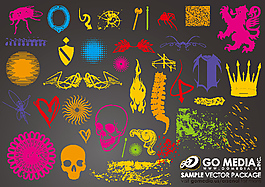 矢量万圣节插画素材