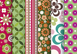 无缝花纹底纹背景矢量素材