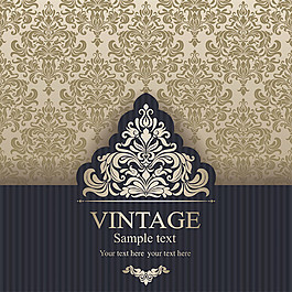 欧式花纹婚礼请贴图片