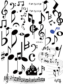 各种音符图片 各种音符素材 各种音符模板免费下载 六图网