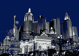 纽约繁华夜景图片 纽约繁华夜景素材 纽约繁华夜景模板免费下载 六图网