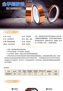 淘宝店铺胶带详情海报