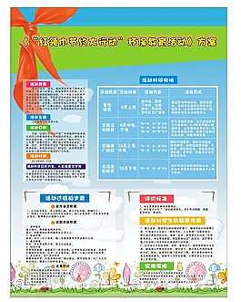 红领巾节约大行动海报