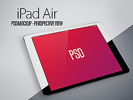 IPad Air PSD模型黑灰背景视角