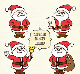 圣诞老人姿势图片 圣诞老人姿势素材 圣诞老人姿势模板免费下载 六图网