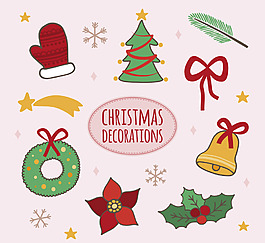 手绘装饰圣诞节