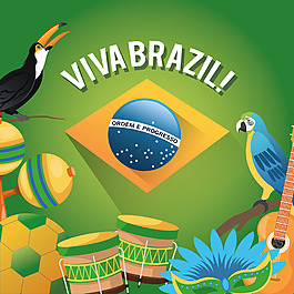 巴西旅游海报图片