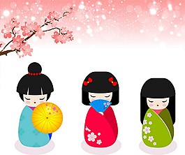 日本樱花背景素材