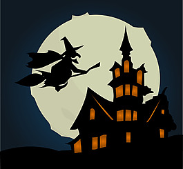 万圣节背景轮廓