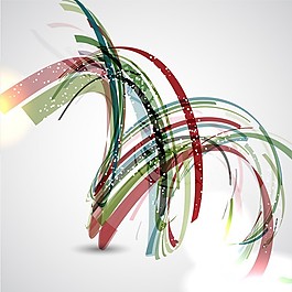 具有圆形形状的几何抽象背景