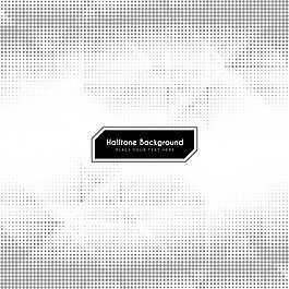 黑色和白色的半色调网点的几何背景