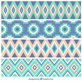 色调柔和的几何背景