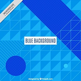 几何的蓝色背景