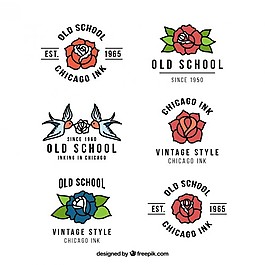 收藏美丽纹身工作室标志