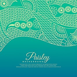 Paisley的绿色背景