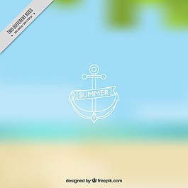 海边零散的背景