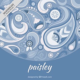 Paisley，抽象的背景