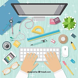 平面设计中的工作空间背景