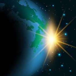 空间背景与太阳