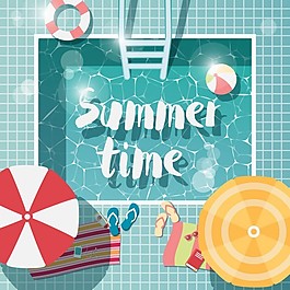 彩色夏季背景设计