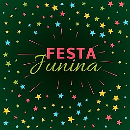 Festa junina背景的星星