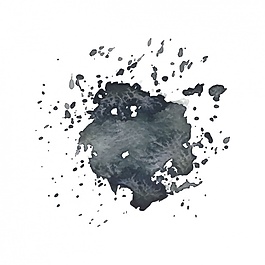 黑色水彩飞溅设计