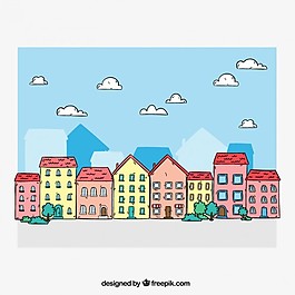 快乐的城市背景