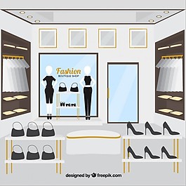 服装店，内观