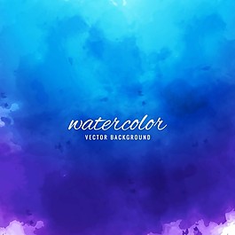 蓝色水彩背景