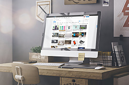 mac苹果电脑网页WEB效果展示样机