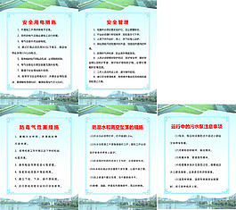 城市污水制度牌