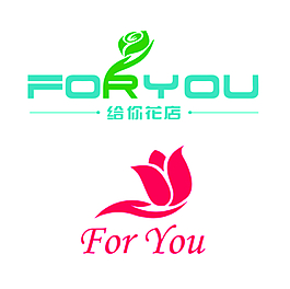 给你花店logo设计