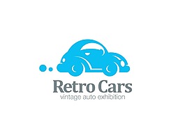 卡通汽车logo标志