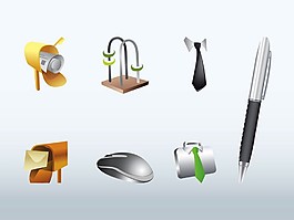 办公工具图标矢量图