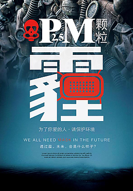 雾霾公益海报