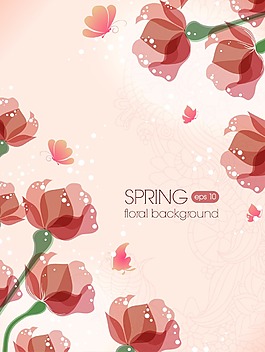 唯美的花朵背景