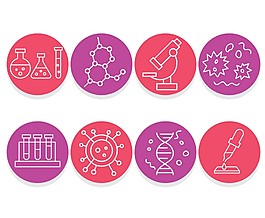 图标化学图标化学药瓶icon图标化学类矢量图标素材创意试管图标化学