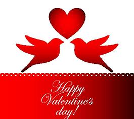 时尚情人节贺卡设计矢量图制作